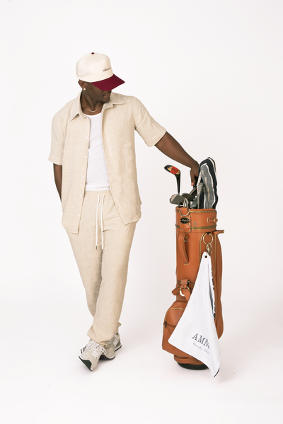 Pantalon jogger effet lin