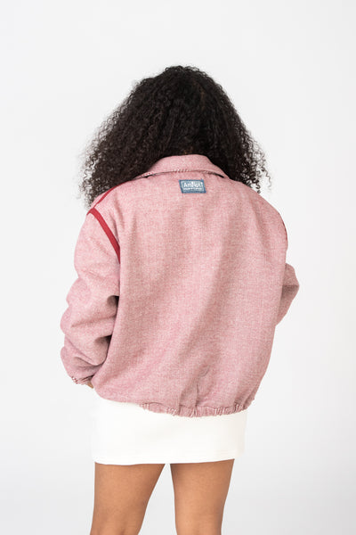 Aviator style jacket - Reversible plaid