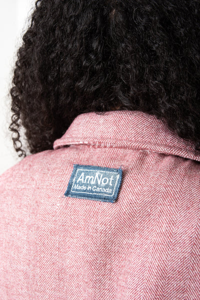 Aviator style jacket - Reversible plaid