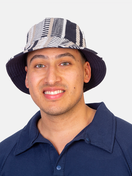 Jacquard reversible bucket hat