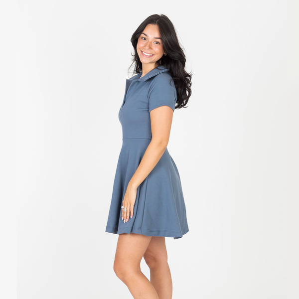Robe tennis col Johnny côtelée