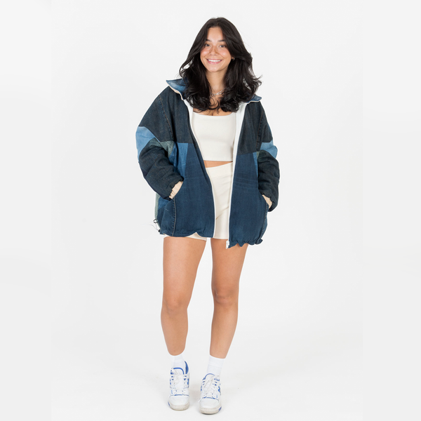 Retro reversible corduroy jacket - Medium Unisex