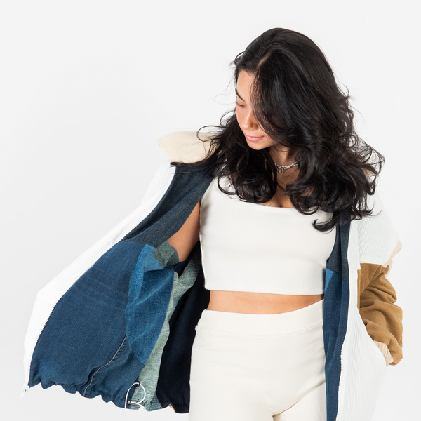 Retro reversible corduroy jacket - Medium Unisex