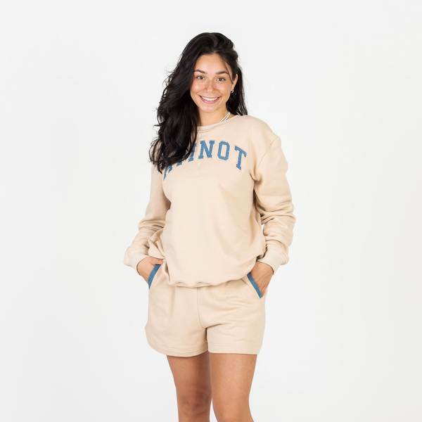 Sweat AmNot en coton bio - Denim recyclé