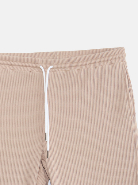Pantalon jogger gaufré en coton