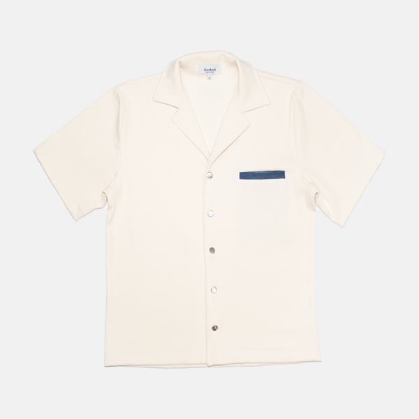 Chemise de bowling rétro côtelée