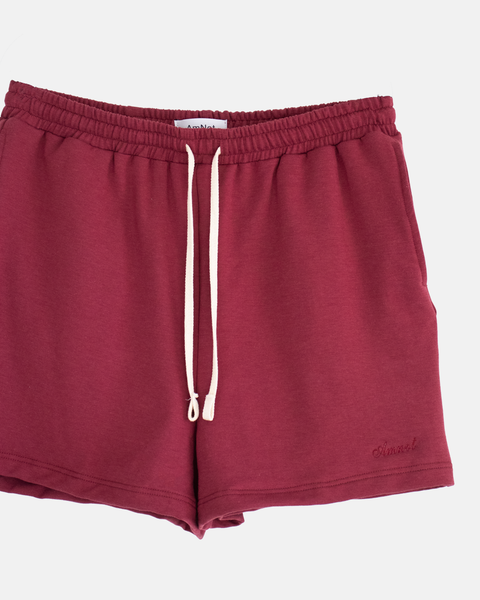 Loose fit bamboo fleece jogging shorts