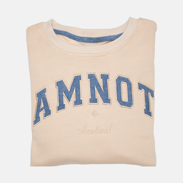 Sweat AmNot en coton bio - Denim recyclé