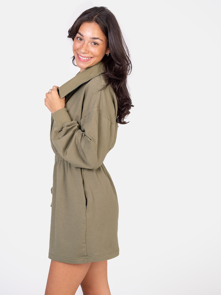 Polo collar sports dress
