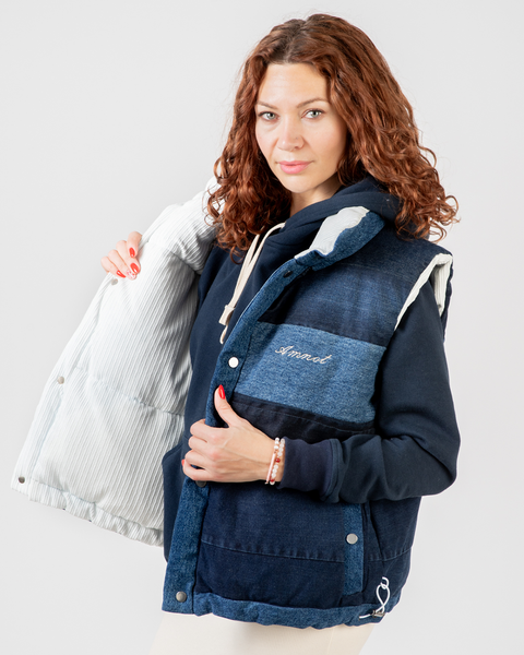 AmNot reversible puffer vest - Corduroy