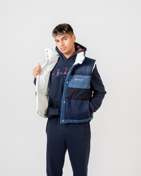 AmNot reversible puffer vest - Corduroy