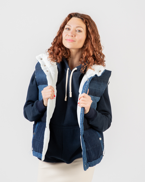 AmNot reversible puffer vest - Corduroy