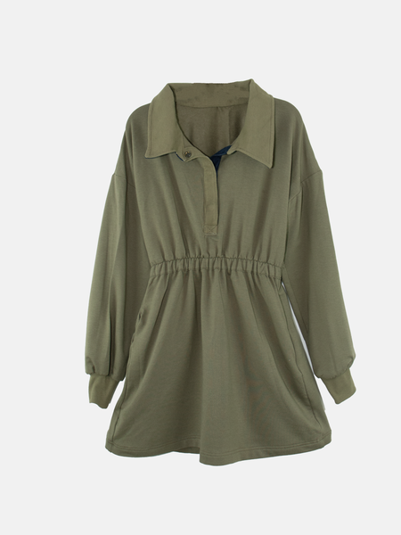 Polo collar sports dress