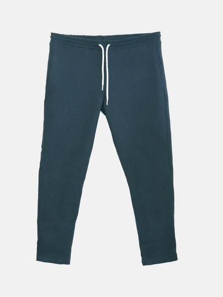 Pantalon jogger gaufré en coton