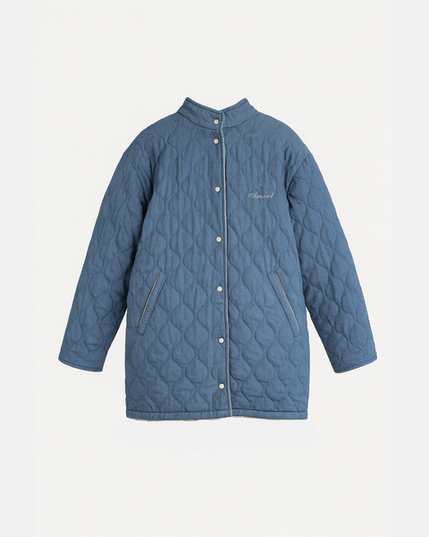 Reversible wool plaid coat