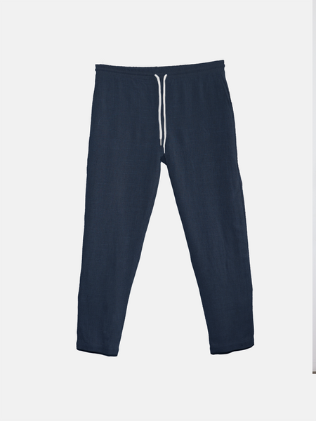 Pantalon jogger effet lin