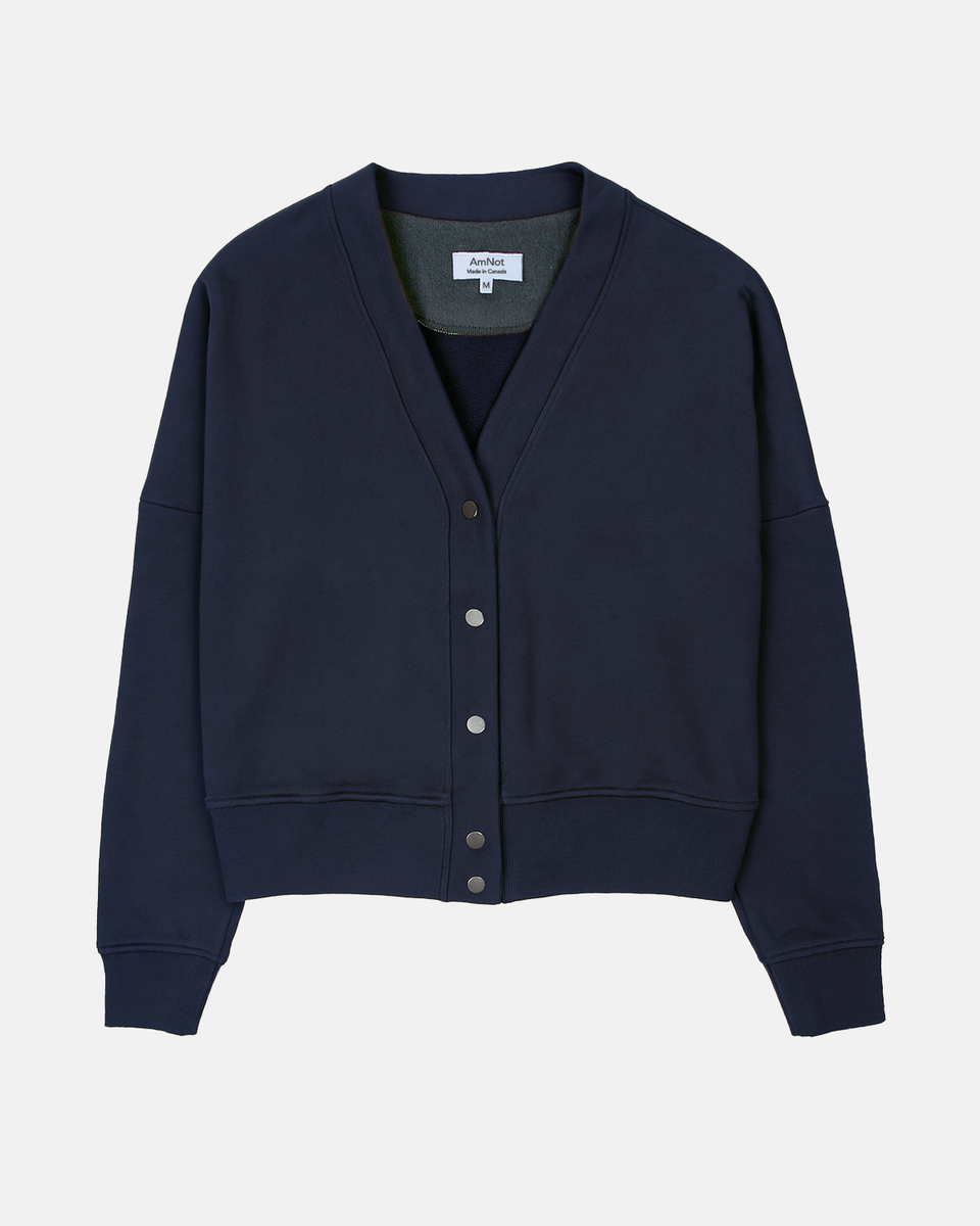 Organic cotton cropped cardigan – amnotboutique