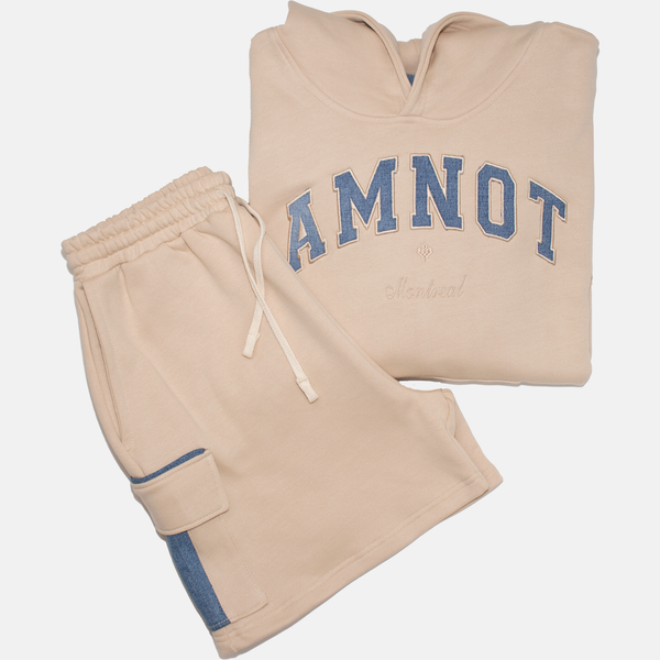 Sweat à capuchon AmNot en coton bio - Denim recyclé