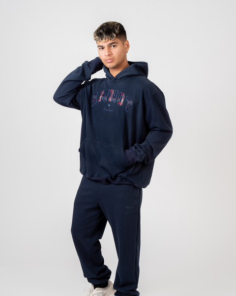 AmNot organic cotton hoodie - Plaid