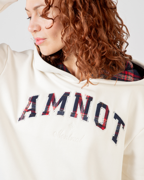 AmNot organic cotton hoodie - Plaid