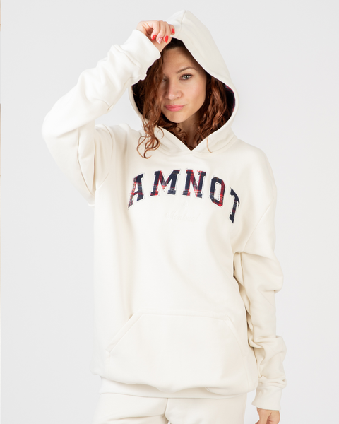 AmNot organic cotton hoodie - Plaid