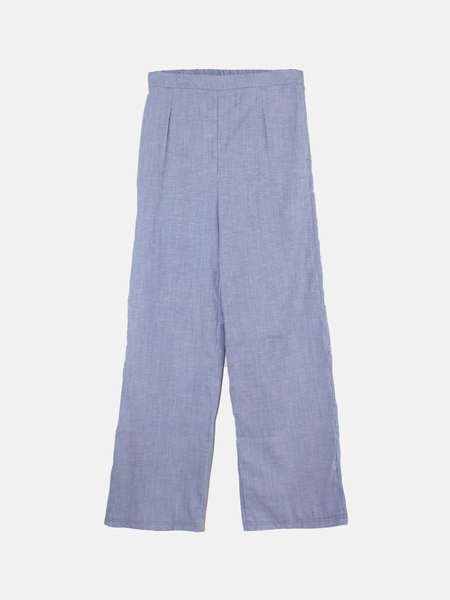 Lined chambray pants