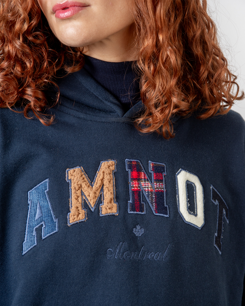 AmNot cropped hooded sweatshirt in organic cotton - Retail