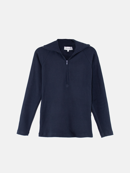 Ribbed zip-up sweater