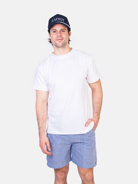 Short Chambray ligné