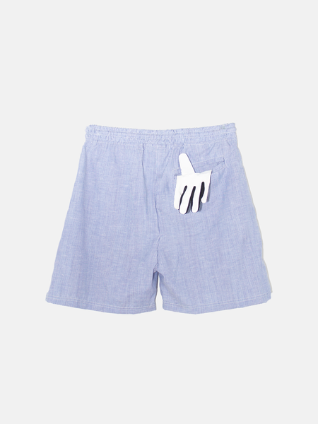 Short Chambray ligné