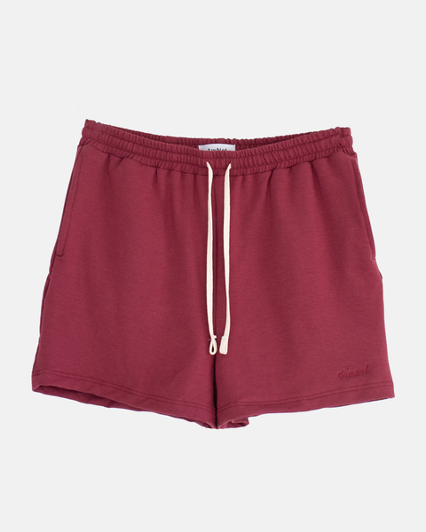 Loose fit bamboo fleece jogging shorts