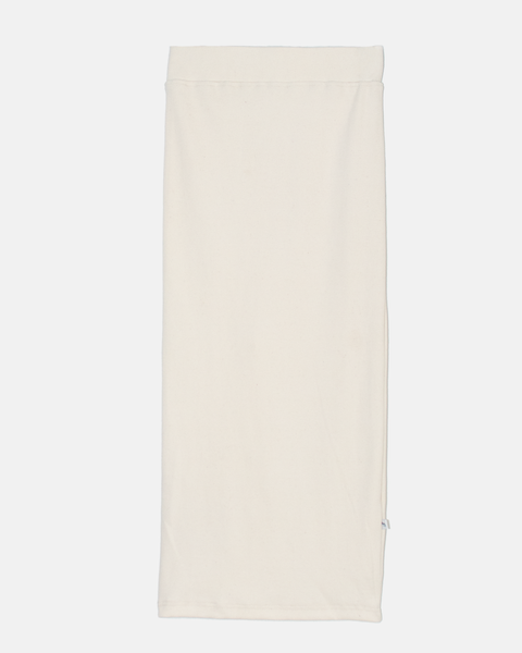 Ribbed midi skirt