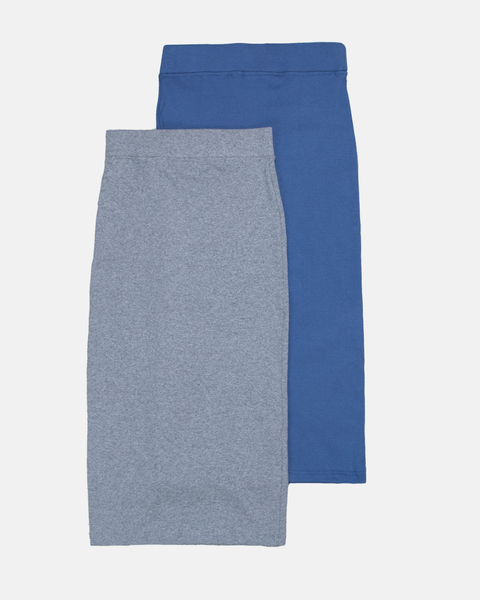 Ribbed midi skirt