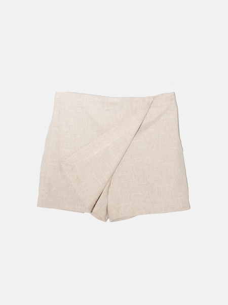Recycled linen skort