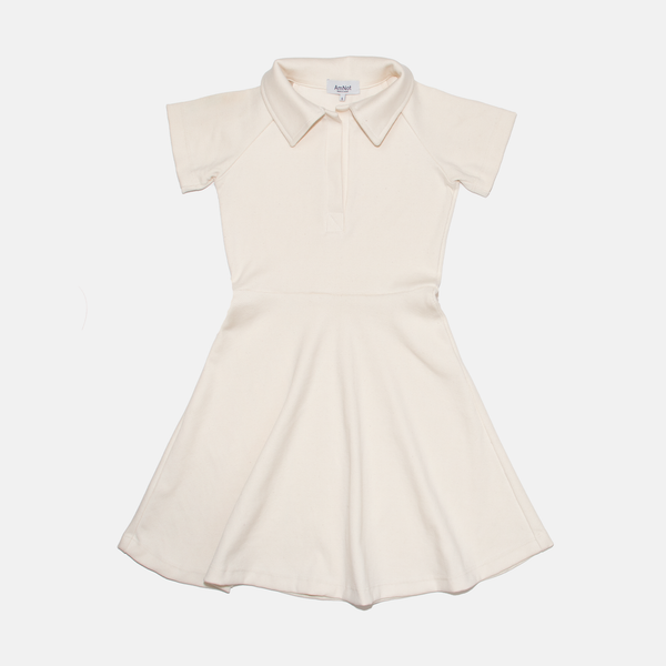 Robe tennis col Johnny côtelée