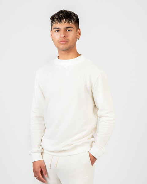 High-neck sweatshirt in organic cotton