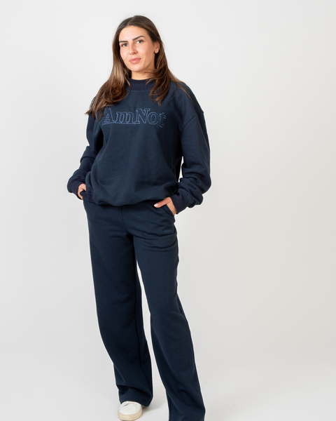 High-neck sweatshirt in organic cotton