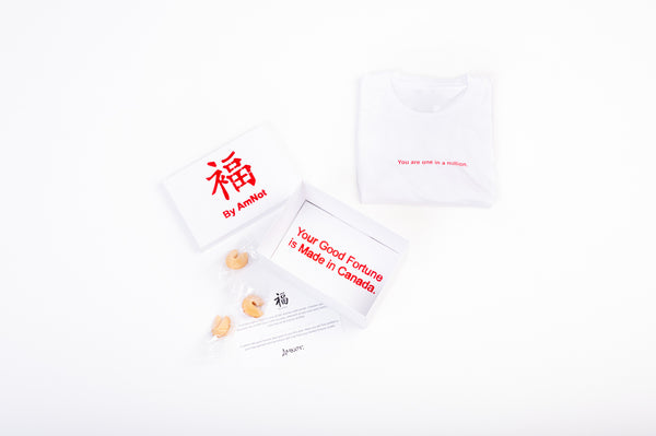 T-SHIRT WHITE GOOD FORTUNE UNISEX