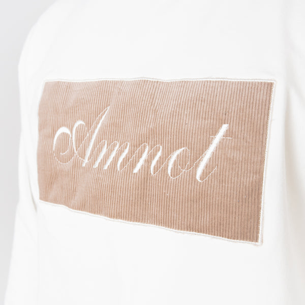 Crewneck Signature AmNot - Velours côtelé taupe