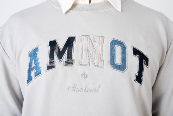 Le crewneck appliqué Amnot
