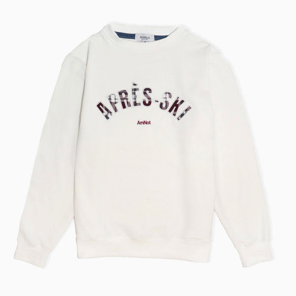Crewneck Après-Ski - Embroidered White