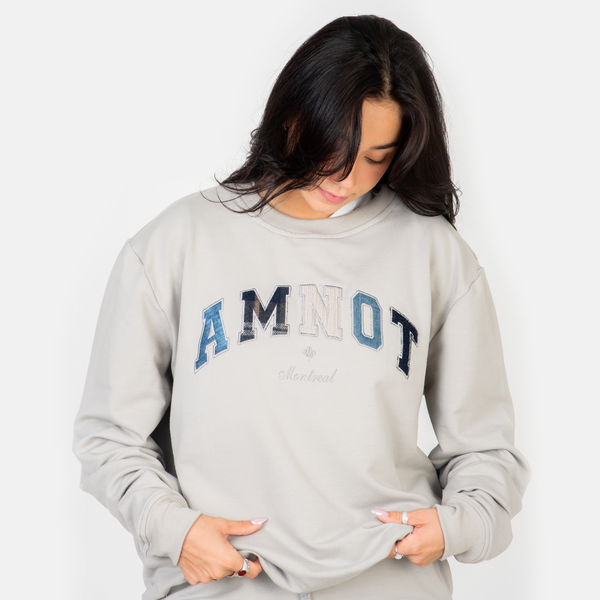 Le crewneck appliqué Amnot