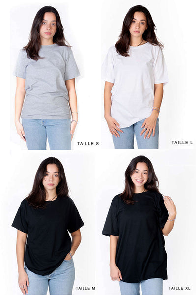T-shirt unisexe de coton - Essentiel de haut qualité
