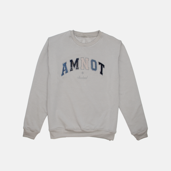Le crewneck appliqué Amnot