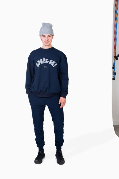 Crewneck Après-Ski - Embroidered Navy