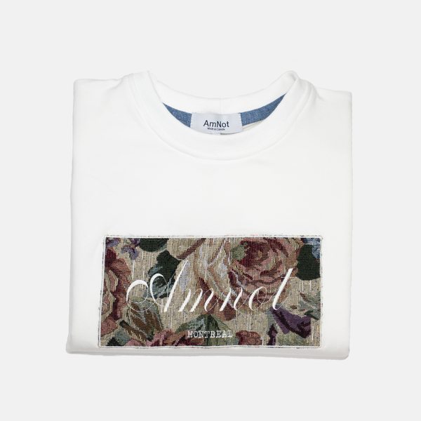 Crewneck Signature AmNot - Fleur Beige