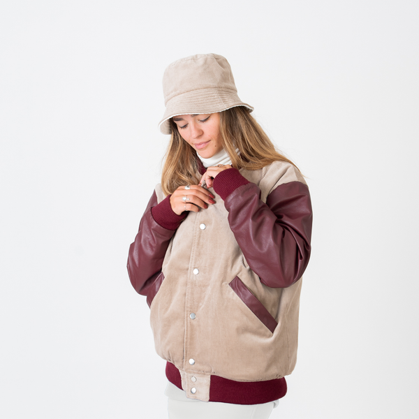 Reversible Varsity jacket - Floral denim