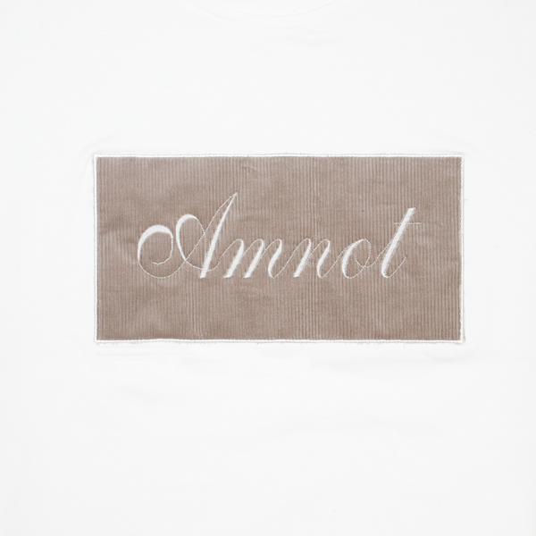 Crewneck Signature AmNot - Velours côtelé taupe