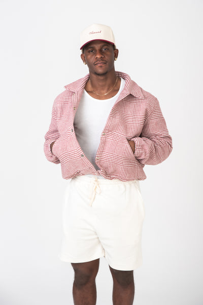 Blouson style aviateur - tartan réversible