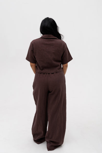 Oversized cropped shirt